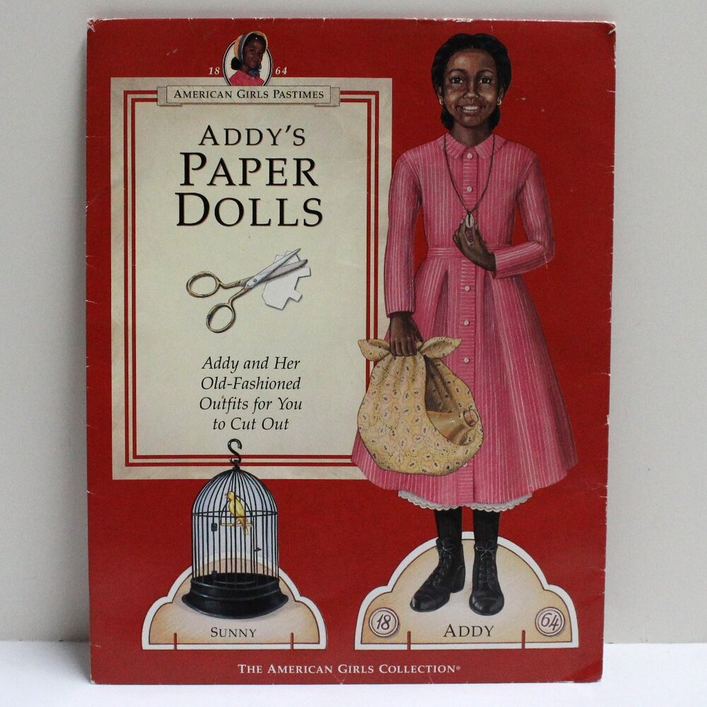 Vintage American Girl Addy's Paper Dolls With Clothes & Accessories
